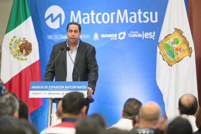 Anuncia empresa Matcor Matsu expansión de su planta en Coahuila