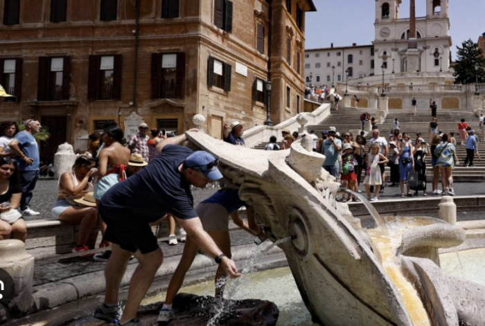 Sigue la ola de calor extremo en el hemisferio norte: las temperaturas en Italia rozan los 47 grados centígrados
