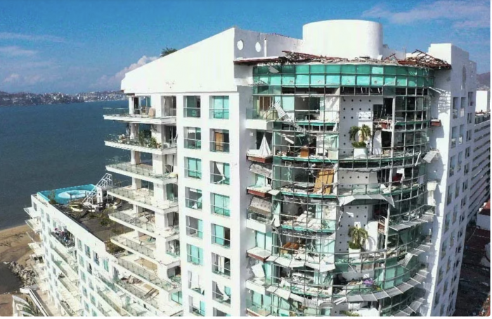 “No avisaron”: ciudadanos criticaron a hoteles tras huracán Otis y arquitecto cuestiona materiales frágiles de construcción