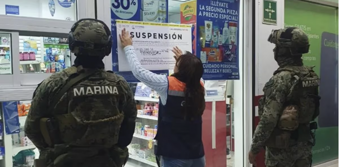 Por qué la Marina y Cofepris están cerrando farmacias en Sinaloa y Baja California