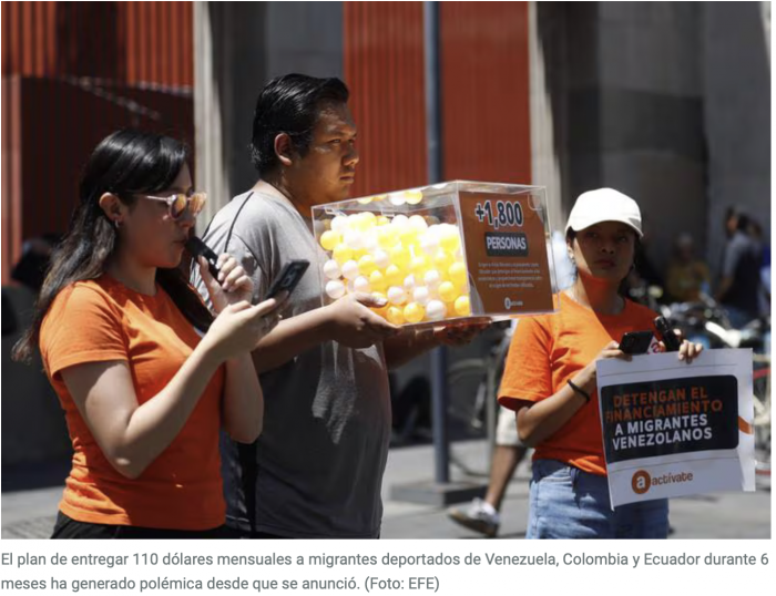‘Son recursos mexicanos’: Colectivos exigen al gobierno detener apoyo económico a migrantes