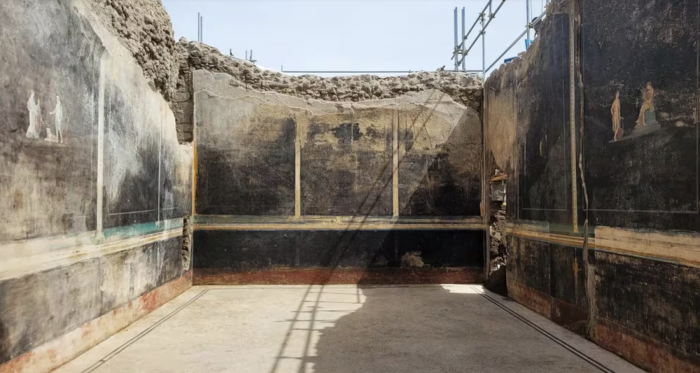 Increíble hallazgo en Pompeya: un imponente salón de banquetes con frescos sobre la guerra de Troya