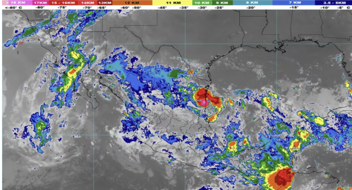 Ciclón Beryl de debilita pero afectará con lluvias torrenciales en Tamaulipas, NL, SLP y sureste hoy domingo