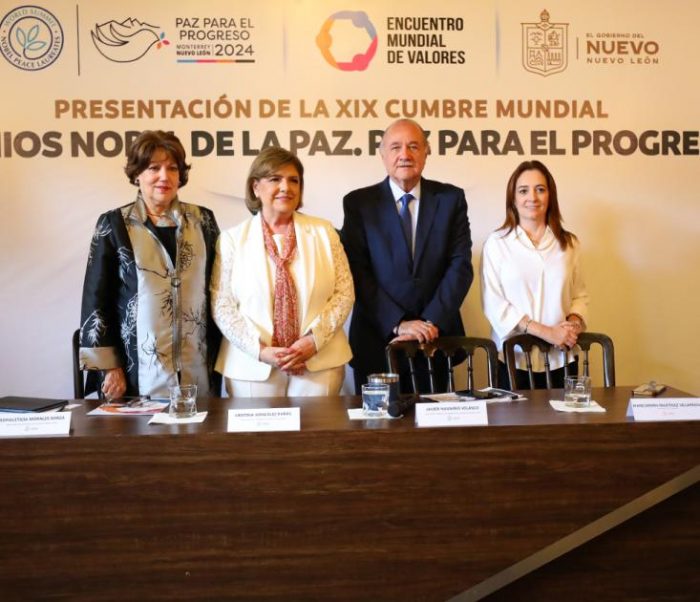 Será NL sede de la Cumbre Mundial de Premios Nobel de la Paz; Reconocerán a Monterrey como Ciudad de Paz