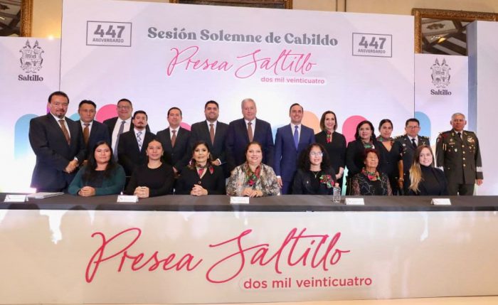 Entregan Gobernador, Alcalde y Cabildo Presea Saltillo 2024