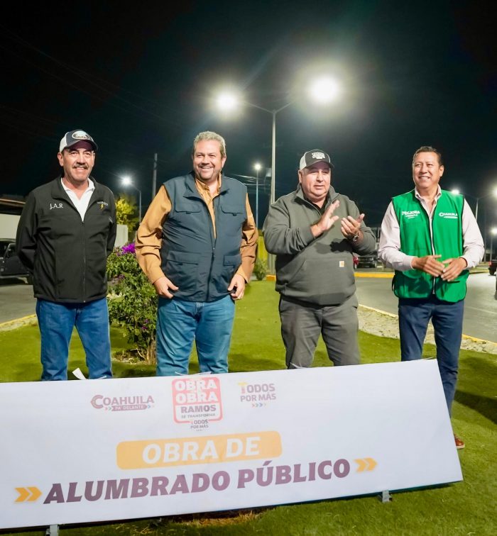 “Con obra tras obra, Ramos se transforma”; entregan alumbrado público en El Cura
