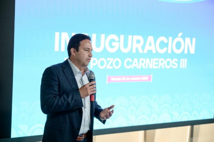 Suma Javier Díaz 100 litros de agua por segundo al caudal de Saltillo
