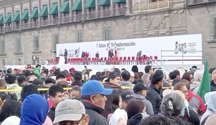Sheinbaum festeja desde el Zócalo de CDMX