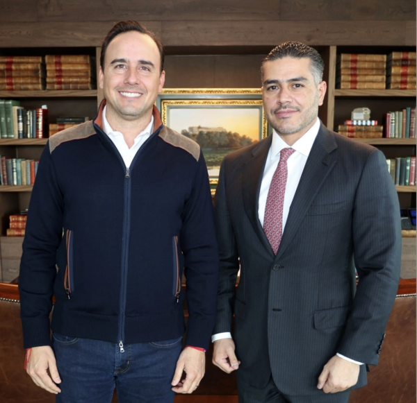 Se reúnen Manolo y García Harfuch para seguir trabajando por la seguridad de Coahuila