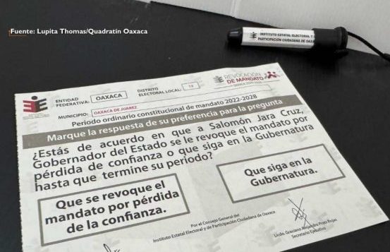 Concluye en Oaxaca, la jornada de Revocación de Mandato