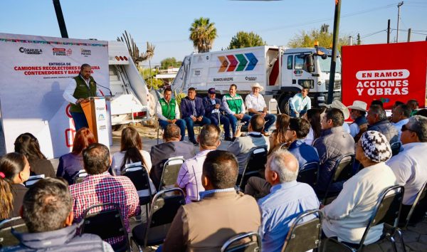 Manolo Jiménez y Tomás Gutiérrez fortalecen servicios de limpieza en Ramos Arizpe