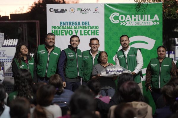 Programa de huevo y leche continúa beneficiando a miles de familias en Coahuila
