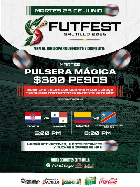 Continúa la actividad en el FUTFEST Saltillo 2026