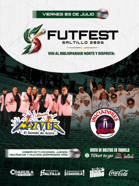 Esta noche disfruta de Sonido Mazter en el FUTFEST Saltillo 2026