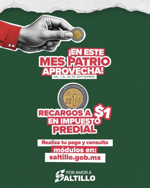 Últimos días de incentivos fiscales del predial en septiembre
