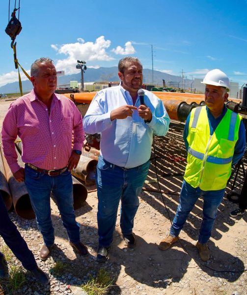 Ramos Arizpe fortalece red sanitaria; instala nueva línea de drenaje en Analco