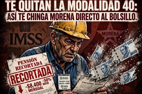 TE QUITAN LA MODALIDAD 40: ASÍ TE JODE MORENA DIRECTO AL BOLSILLO
