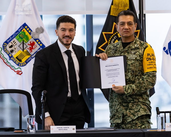 Fuerza Civil (FC) sigue siendo referente nacional; con el modelo NL la gente se siente segura- Samuel García