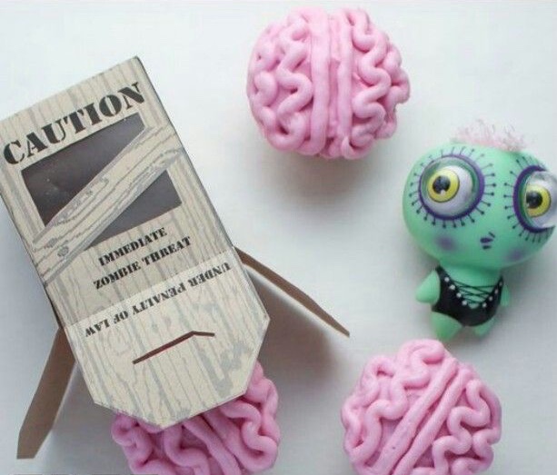Cupcakes de cerebro. Receta de Halloween.