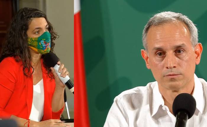 Hugo López-Gatell y Peniley Ramírez protagonizan “pleito” en conferencia