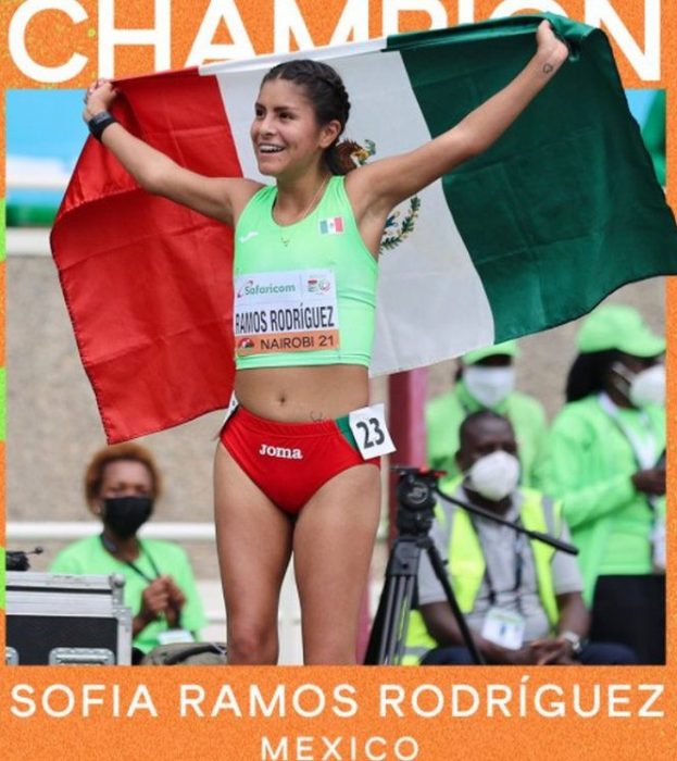 Sofía Ramos ganó oro en los 10 km marcha del Mundial sub-20 de atletismo