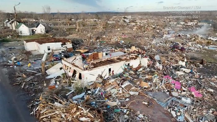 El tornado se llevó el pueblo del gobernador de Kentucky
