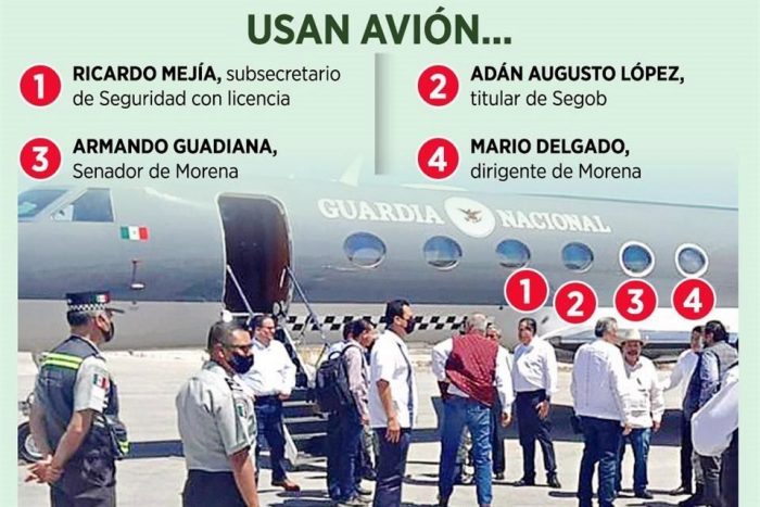 Denuncian participación de militar y uso de avión oficial en actividades de Morena