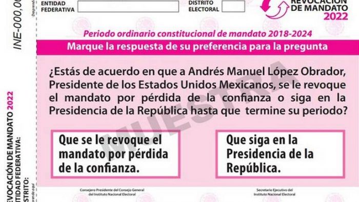 Revocación de Mandato: robaron 5 mil boletas en San Luis Potosí