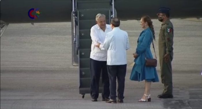 AMLO se reunió con el presidente cubano, Díaz-Canel, para recibir la Orden José Martí
