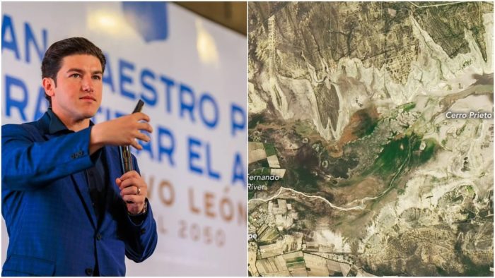Samuel García reaccionó a impactantes imágenes de la presa de Cierro Prieto: “Cómo nos dejaron Nuevo León”