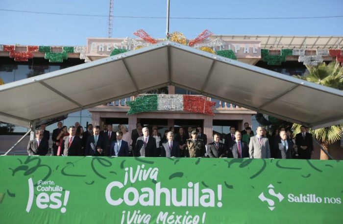 DESTACA MARS SALDO BLANCO EN COAHUILA POR CEREMONIAS DEL GRITO DE INDEPENDENCIA