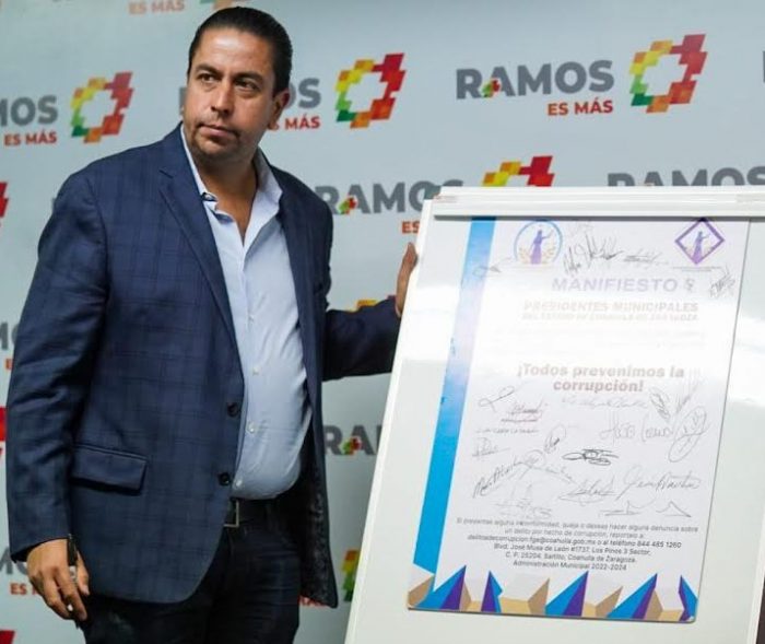 REFIRMA RAMOS ARIZPE COMPROMISO PARA LA LUCHA   CONTRA LA CORRUPCIÓN