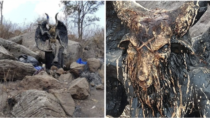 Hallaron un altar satánico con animales muertos en zona serrana de Tultitlán