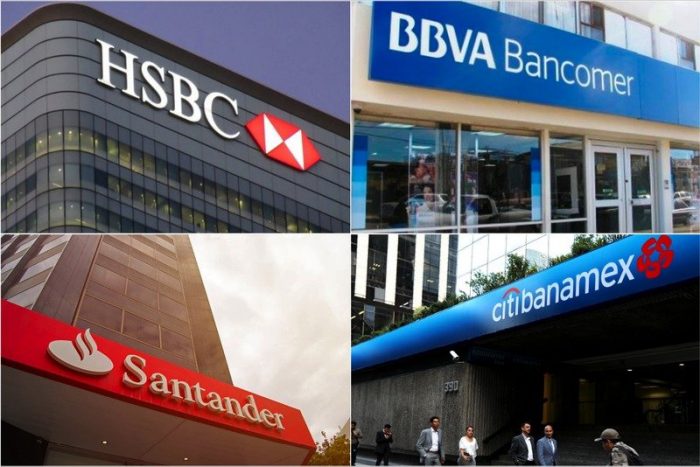 Estos son los bancos que de quebrar pondrían en jaque a México