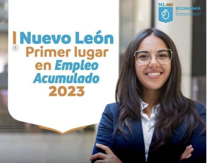 En empleo, sigue Nuevo León en primer lugar a nivel nacional en enero-abril 2023