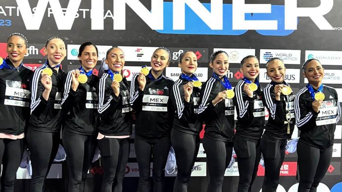 México gana medalla de oro en Natación Artística en la Copa Mundial