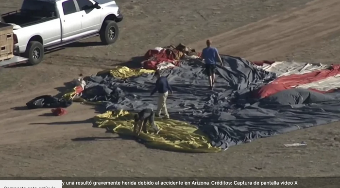Globo aerostático cae en el desierto de Arizona y deja 4 muertos