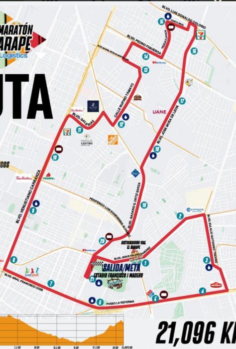 Habrá cierre de calles este domingo por Medio Maratón del Sarape