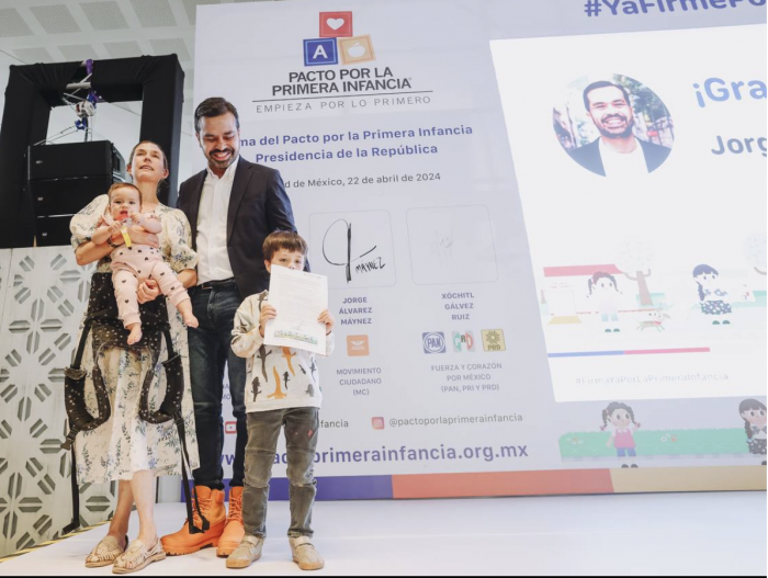 Álvarez Máynez promete priorizar a la niñez en su gobierno