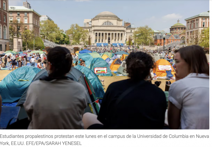 Crece la tensión entre las universidades de Estados Unidos y sus estudiantes por los campamentos