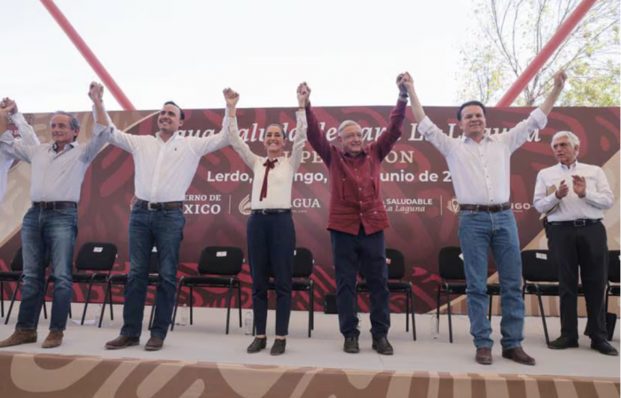 ‘Con Claudia ni un paso atrás en la transformación’, dice López Obrador