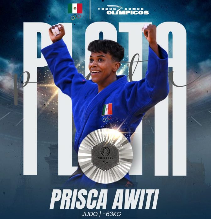 ¡Prisca Awiti hace historia! Gana medalla de plata para México en final de judo femenil París 2024