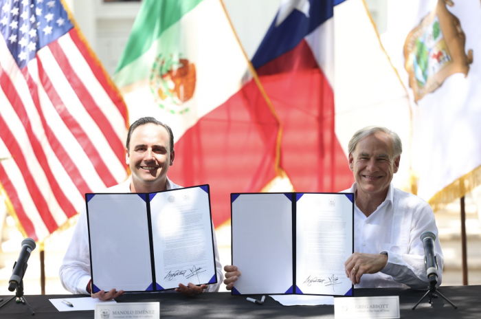 Histórica reunión entre los gobernadores de Coahuila y Texas