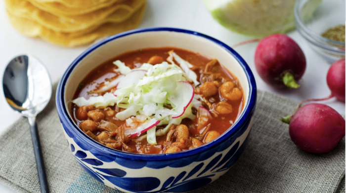 RECETA VEGANA: Pozole Rojo Vegano de Setas o Yaca