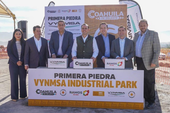 RAMOS ARIZPE DA LA BIENVENIDA A NUEVO PARQUE INDUSTRIAL VYNMSA IV