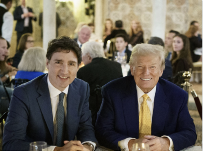 Trump y Trudeau ‘se olvidan’ de los aranceles durante su reunión en Mar-a-Lago; esto acordaron