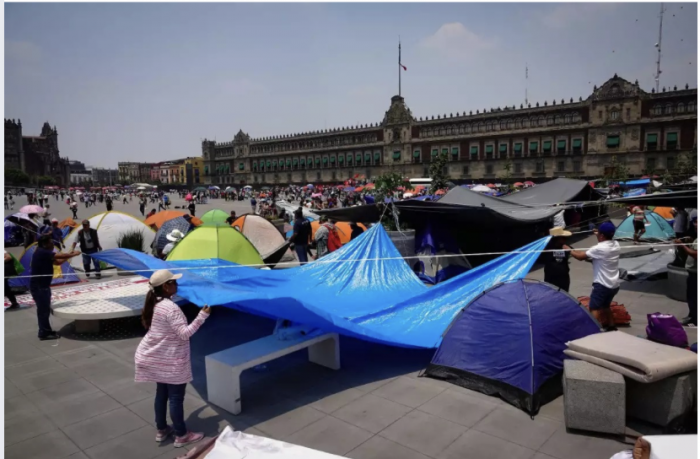 SEP manda AVISO URGENTE a maestros de la CNTE que se encuentran en plantón en CDMX