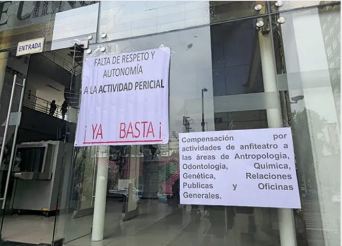 Peritos de la fiscalía capitalina se suman a paro en Poder Judicial