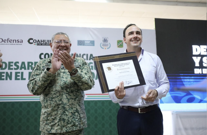 Comparte Manolo Modelo de Seguridad Coahuila con militares de todo el país