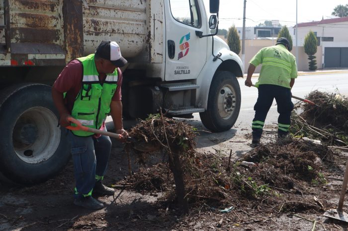 Intensifica Gobierno de Saltillo acciones tras afectación por lluvias